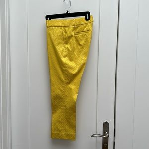 Jacquard cropped ankle pant in new condition